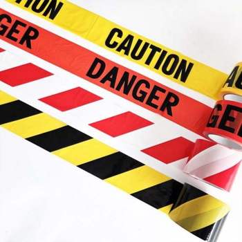 경고 테이프 안전 위험 주의 금지 공사장 무접착