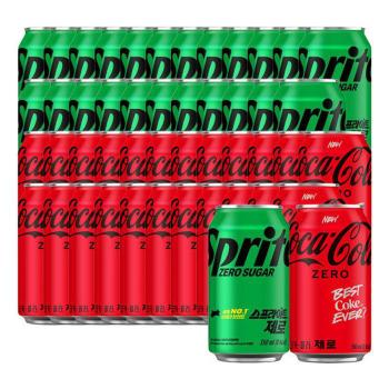 코크제로+스프라이트제로 350ml 48캔 (각 24캔) (S47335256)