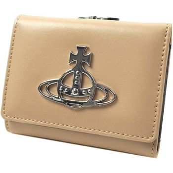 [해외] 비비안 웨스트우드 지갑 여성 반지갑 버클형 가죽 베이지 51010018 42095 C402 370645