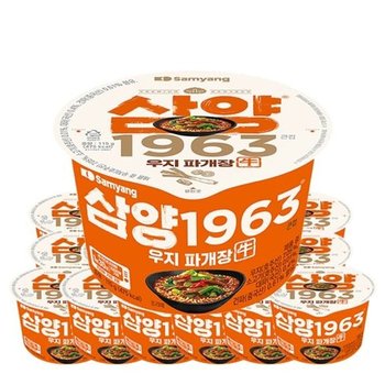 삼양 1963 큰컵 우지 파개장 라면 115g 16개