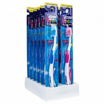 2080 ILDK2604 키즈 4스텝 크리닉 이중미세모 칫솔 12개입(261286)