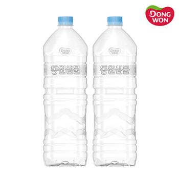 동원샘물 무라벨 생수 2L x 6개 미네랄워터[36160525]