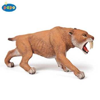 공룡피규어 QYF437B0 파포 형 검치호랑이 스밀로돈