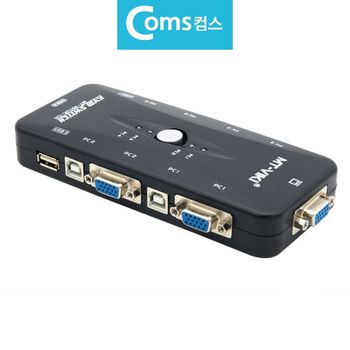 4대1 KVM 선택기 키보드 마우스 모니터 분배기