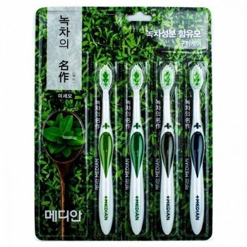 메디안 미세모 칫솔 4개입 그린티 (WFK0OVC)
