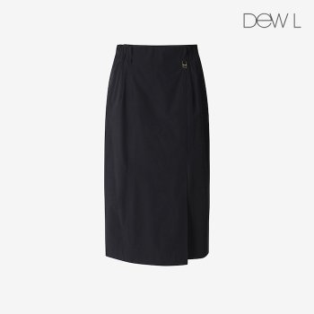 듀엘 언발란스 슬릿 밴딩 스커트 BK_D252MSD048