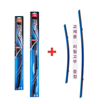 코란도 이모션 E100 와이퍼 600+450 캐프 RX 하이브리드 [리필고무증정]