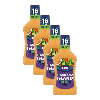 [해외] 미국직구 Kraft 크래프트 사우전드 아일랜드 드레싱 팻프리 473ml 4팩