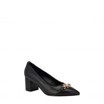 [해외] 타미힐피거 난야 포인티드 토 펌프스 힐 블랙 여성