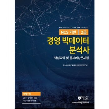 NCS 기반 경영 빅데이터 분석사 2급: 핵심요약 및 출제예상문제집 : [4판]