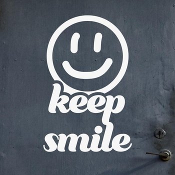 아트박스/코이핀즈 레트로 스마일 keep smile 인테리어 포인트 스티커- large