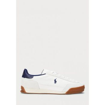 폴로랄프로렌 HESTER SUEDE CANVAS SNEAKER Trainers deckwash white/navy 7516253