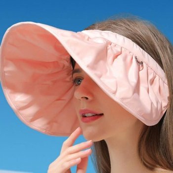 여성 자외선 햇빛 차단 썬캡 골프 돌돌이 선캡 모자 (WFH2RXU)