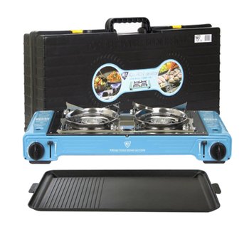 투버너 휴대용 맥스 트윈 2구 가스 버너 가스렌지 그릴 이동가방 포함