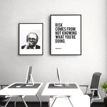 위드포스터 워렌버핏 명언 타이포그래피 액자 인테리어 포스터