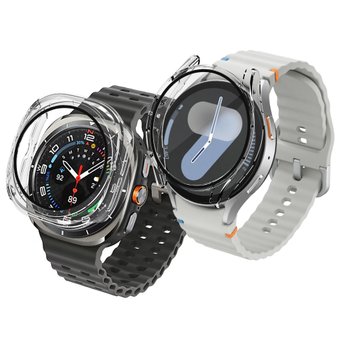 하이온 <b>갤럭시</b><b>워치</b><b>9</b> 액정보호 풀커버 하드 투명 하이쉘 글라스 케이스 <b>40mm</b> 44mm