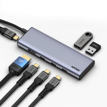 아트박스/아트뮤 USB C타입 7in1 4K 60hz Gen2 10Gbps 멀티 허브 MH340