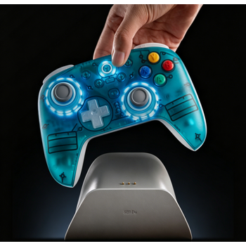 [해외] 8Bitdo 얼티메이트 2 무선 게임패드 TMR 스틱 1000Hz 게이밍 컨트롤러 RGB 충전독