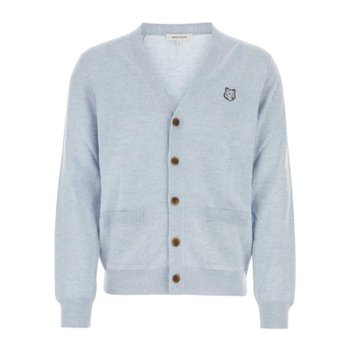 24SS 메종키츠네 가디건 볼드 폭스 라이트블루멜란지 MM00509KT1036 H410