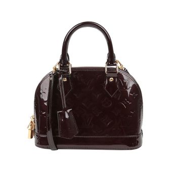 중고 알마 BB 모노그램 베르니 레더 토트 숄더백 아마랑뜨 148447869