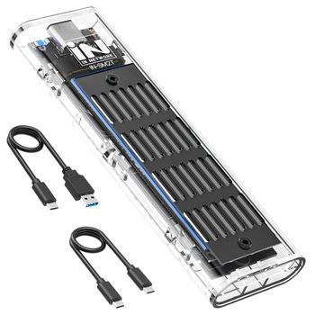 IUN M.2 NVMe SSD 외장케이스 지원 USB 3.1 블랙 방열판 최대 8TB 인식
