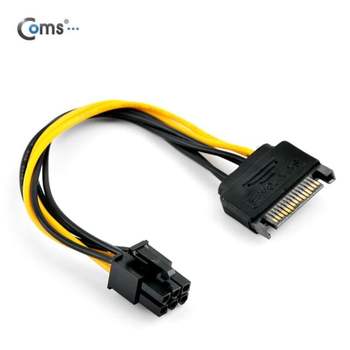 SATA PCB to VGA 6핀 전원 변환 케이블 그래픽카드 GPU 보조전원 연결