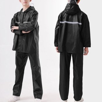 작업우비 오토바이 배달원 우비 상하의 작업용 전신 비옷 우의