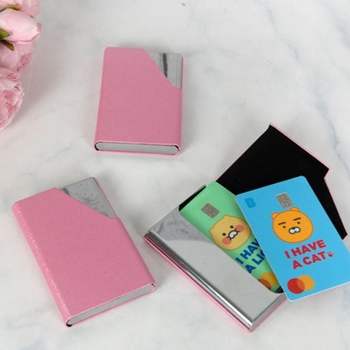 카드 TN77BQ66 남성 디테일 구성 지갑 핑크 명함 슬롯 케이스