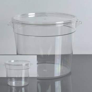 다용도 346OPN80 저장용기 투명 PC원형 저장용기 6Qt 냉장보관통 투명보관함