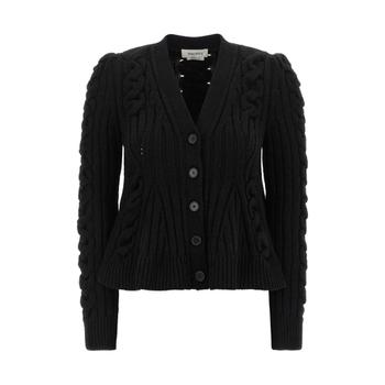 25 FW Alexander McQueen 브레이디드 니트 가디건 848812Q1BE11000 TP443447836