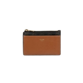 [중고] 셀린느 트리오페 캔버스 램스킨 지퍼 카드지갑 10B682CAM 04LU 152753438