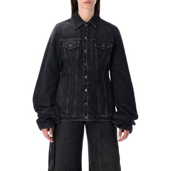 [해외배송] 장폴고띠에 블랙 데님 버튼업 릴렉스 핏 재킷 JA014D016 06