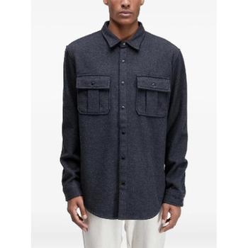 25 FW Osklen 울리나 메스클라 버튼 포켓 셔츠 60339 TP444613655