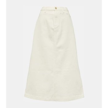 세븐포올맨카인드 하이라이즈 데님 미디 스커트 P00914032