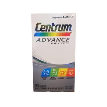 [해외] [해외직구] 센트롬 어드벤스 어덜트 멀티비타민 미네랄 100정 Centrum Advance