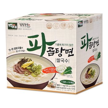 백제 파곰탕면 쌀국수 100g 10개