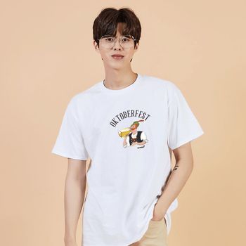 키밍 맥주 축제 남녀공용반팔티 박스반팔티 롱반팔티 교회반팔티