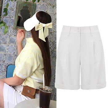 여성골프웨어 여성골프반바지 H512 여성 헨리 하프팬츠 1HCHPSU714CRAM_SC