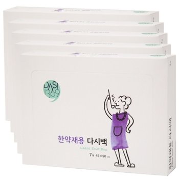 (신규런칭X5개묶음) 한약재용 다시백 7매 특대용량 45X50cm