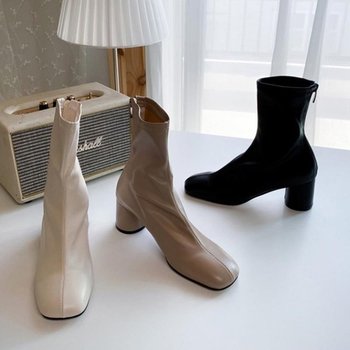 첼시 앵클부츠 발목부츠 로우힐워커 겨울 여성구두 WFJND13_260322