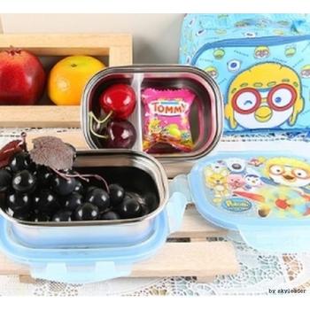 뽀로로 스텐가방도시락(블루)