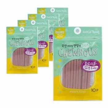 The K pet (국산) 덴탈껌 츄로스 (블루베리) 60g x 5개 - pb