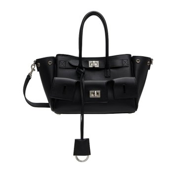 [해외] 발렌시아가 블랙 미니 벨 에어 캐리 올 핸드백 835732-2ABAW 1000-Black