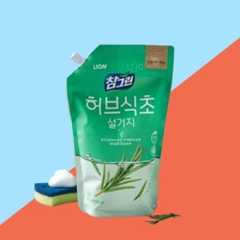 참그린 다목적클리너 주방세제 허브식초 주방세제 860mL(리필)