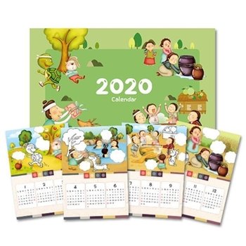 만들기2020년 전래동화 말풍선 넣어 달력만들기 5매 (W55FA33)