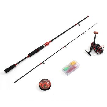 비타리토 스피닝릴 루어 투피스 낚싯대세트 1.6M 레드 웜루어 낚린이 입문용낚싯대세트 채비도구