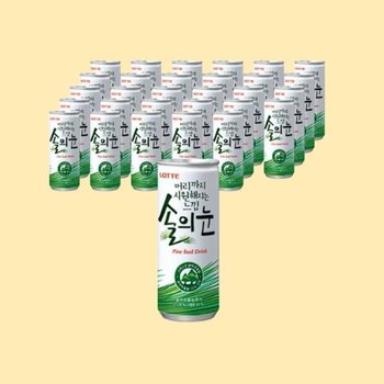 [롯데칠성음료] [솔의눈] 머리까지 시원해지는 느낌 솔의눈 240ml 30캔 (한박스)
