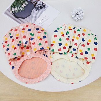 moderne 스몰 하트 데일리 가디건 강아지옷 (WC76898)