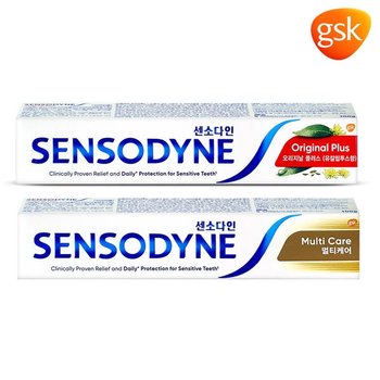 센소다인 오리지날 플러스 치약 100g 4개 + 멀티케어 치약 100g 4개