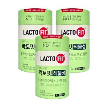 락토핏 생유산균 식물성 프로바이오틱스 아연 2gx60포 3통 HIS (S14667746)